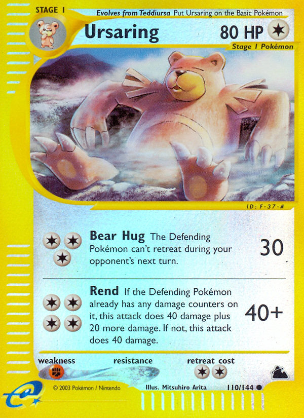 E-Series Skyridge Ursaring #110/144 reverse holo
